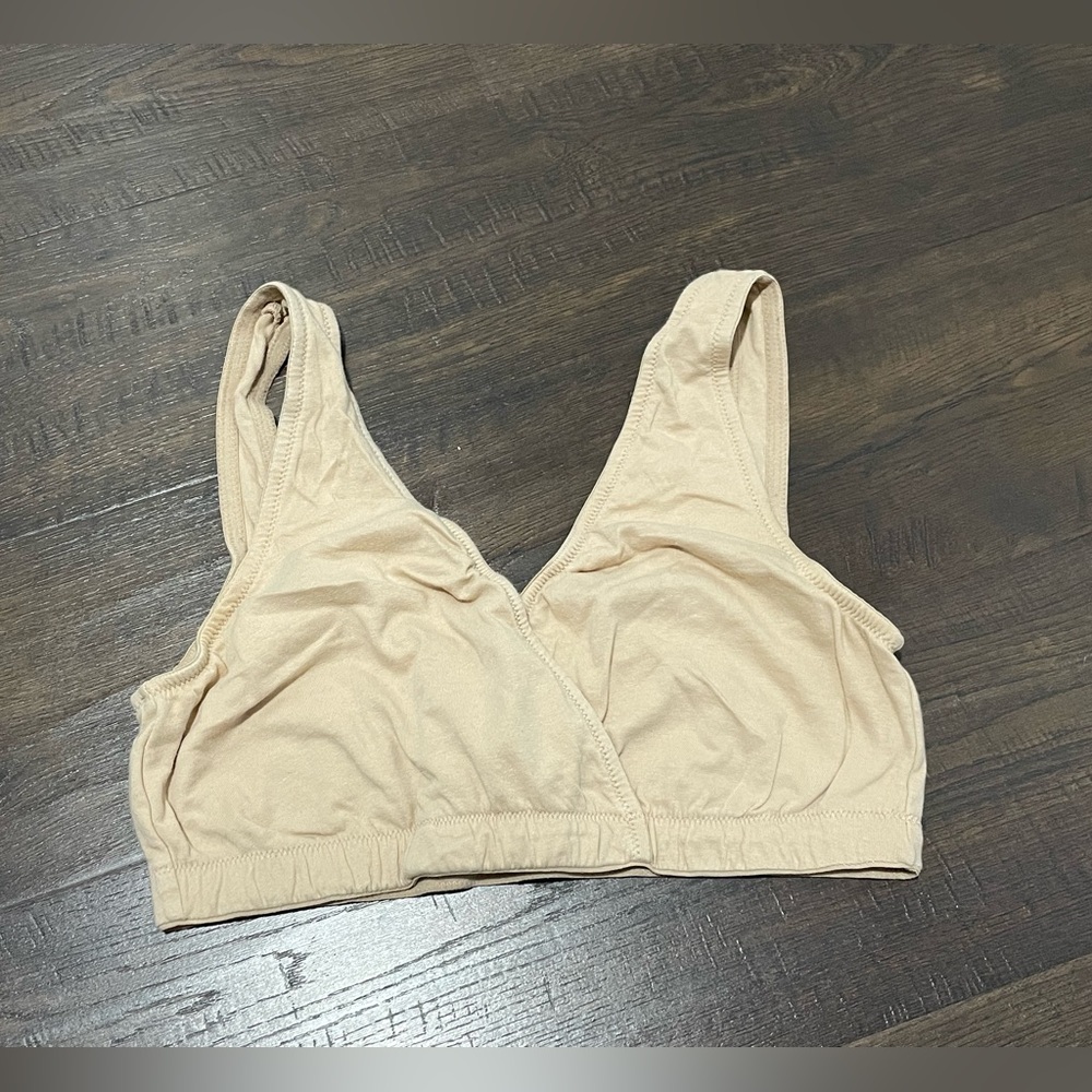 Motherhood Maternity Beige Wireless Nursing Bralette
